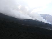 Blick nach Norden auf die eruptive Spalte