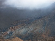 Krater hinter dem Schuttfächer
