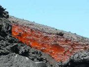 Temporärer Schlot aus der Nähe