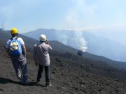 INGV-Personal beobachtet Eruption