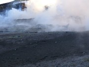 Sehr breiter und tiefer Graben nur wenige Meter vom nordwestlichen Schlot