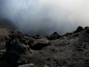 Krater im nordwestlichen Abschnitt der Bocca Nuova