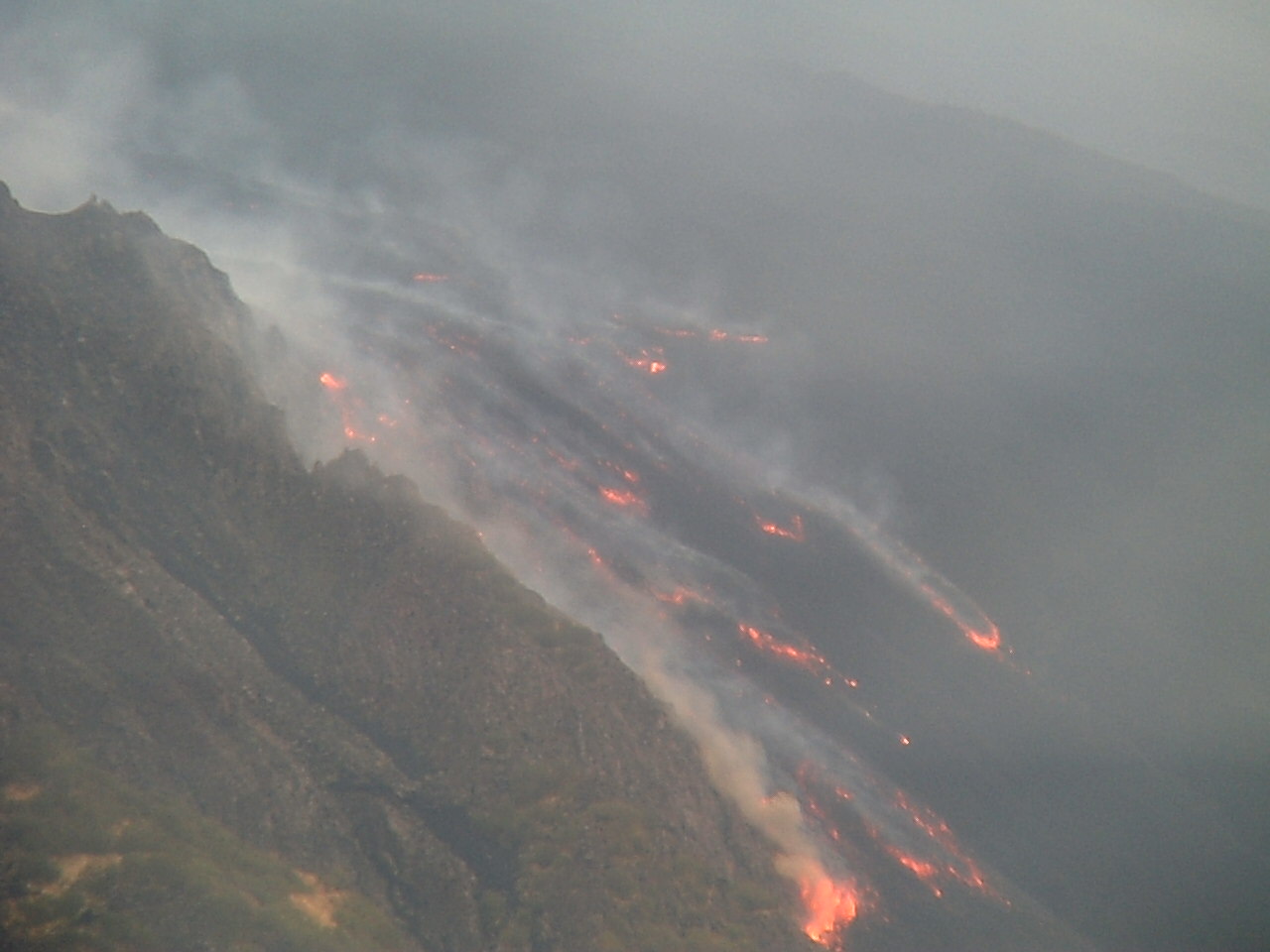 Lavastrom an der Serra Giannicola Grande